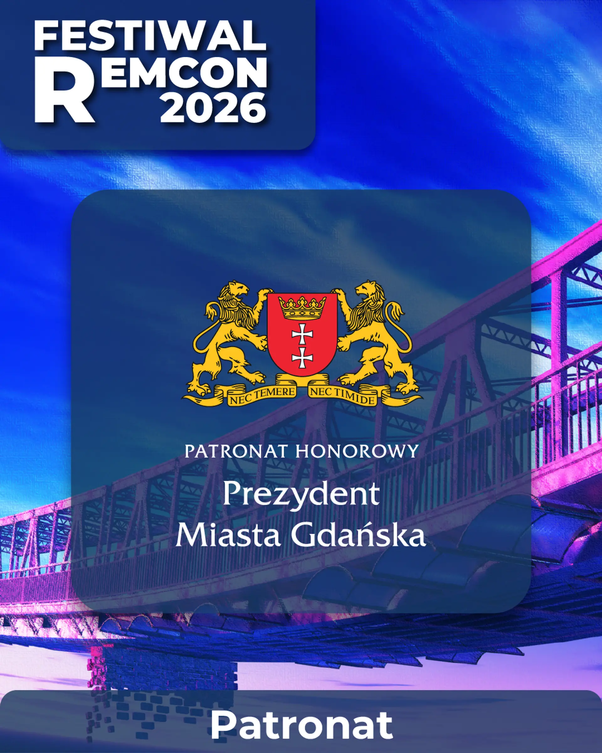 ⭐️ PATRONAT HONOROWY PREZYDENT MIASTA GDAŃSKA⭐️