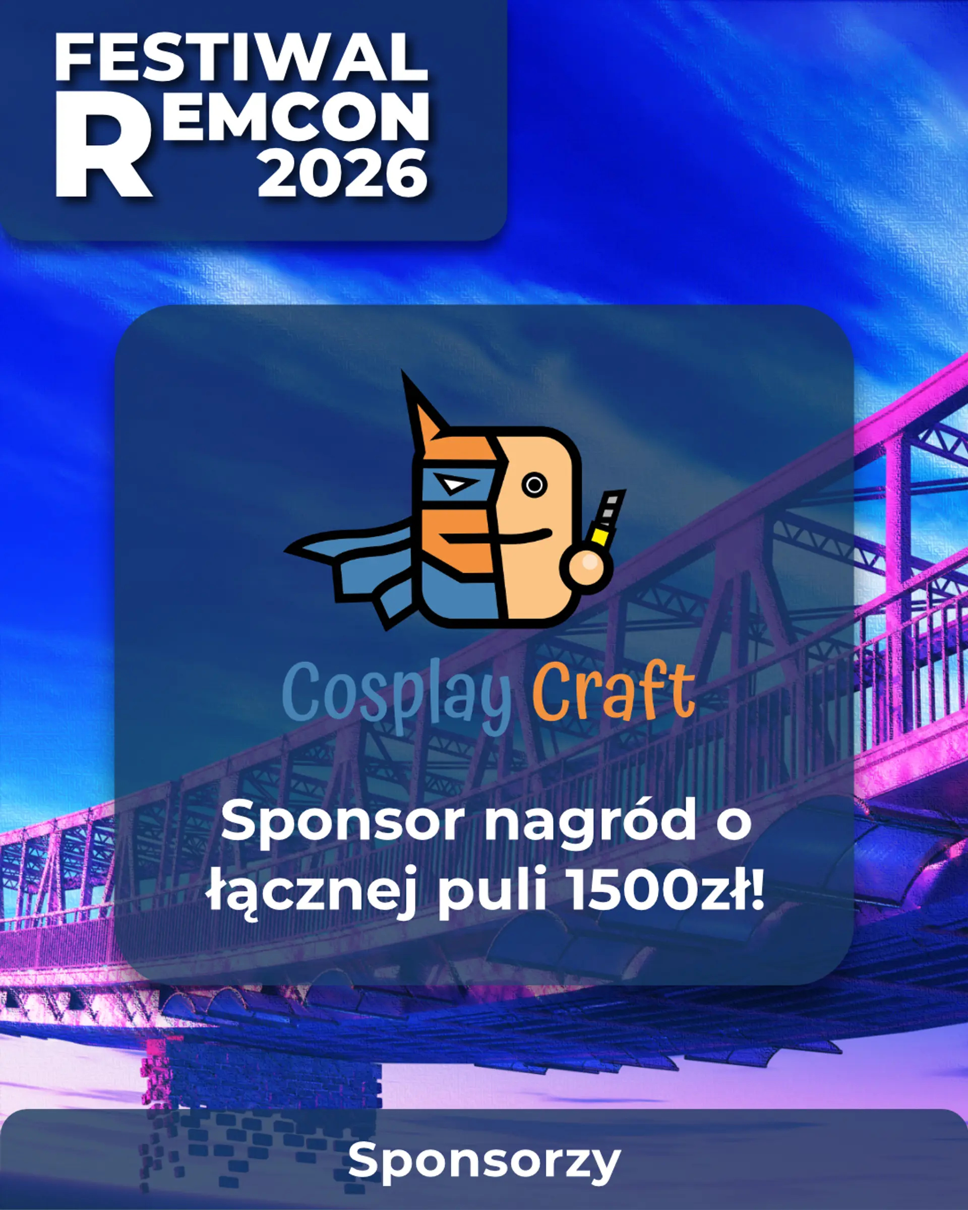 ✂️ COSPLAYCRAFT - SPONSOR NAGRÓD NA KONKURS COSPLAY ✂️