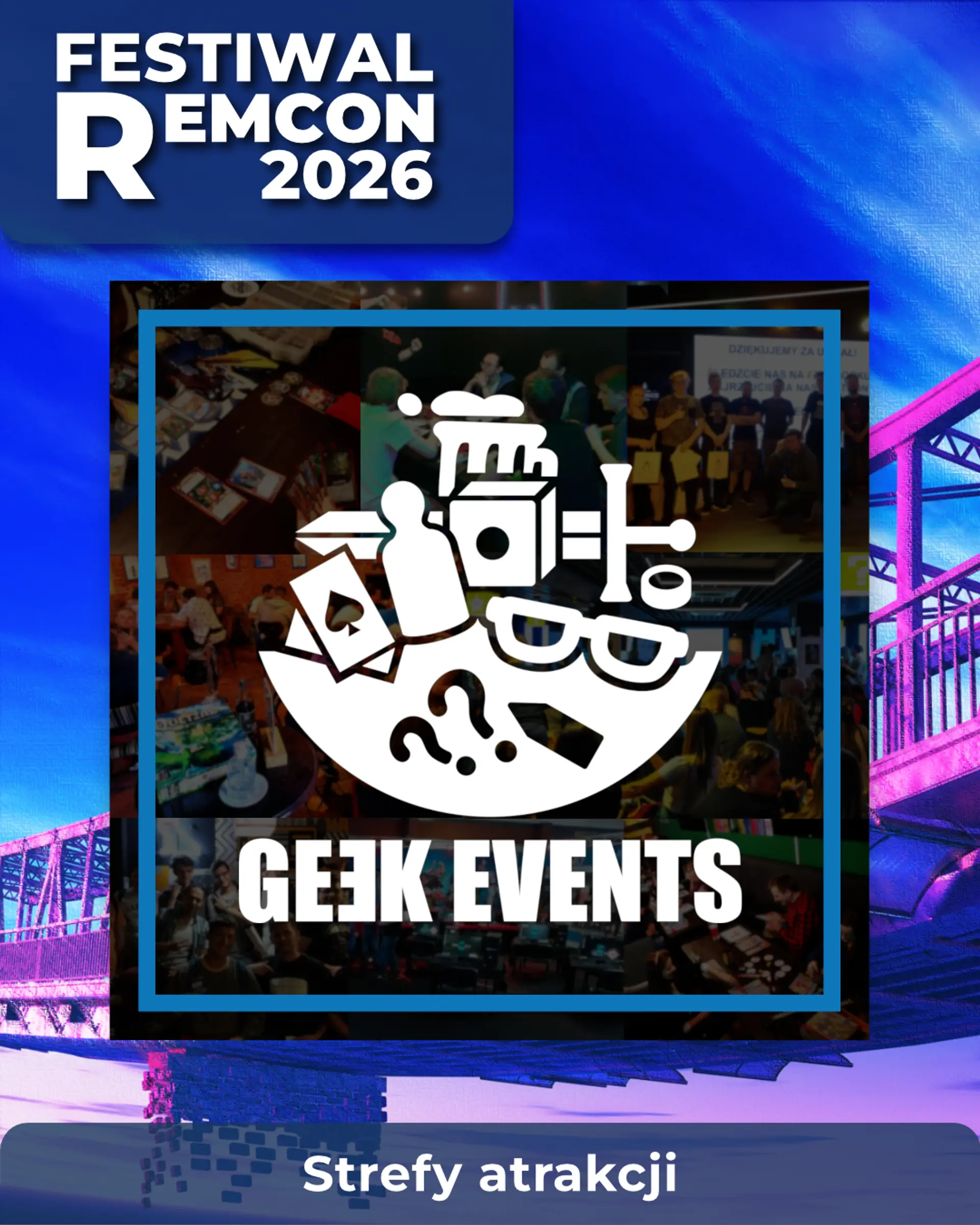 🎲 STREFA GIER PLANSZOWYCH – GE3K EVENTS NA REMCONIE ❄️