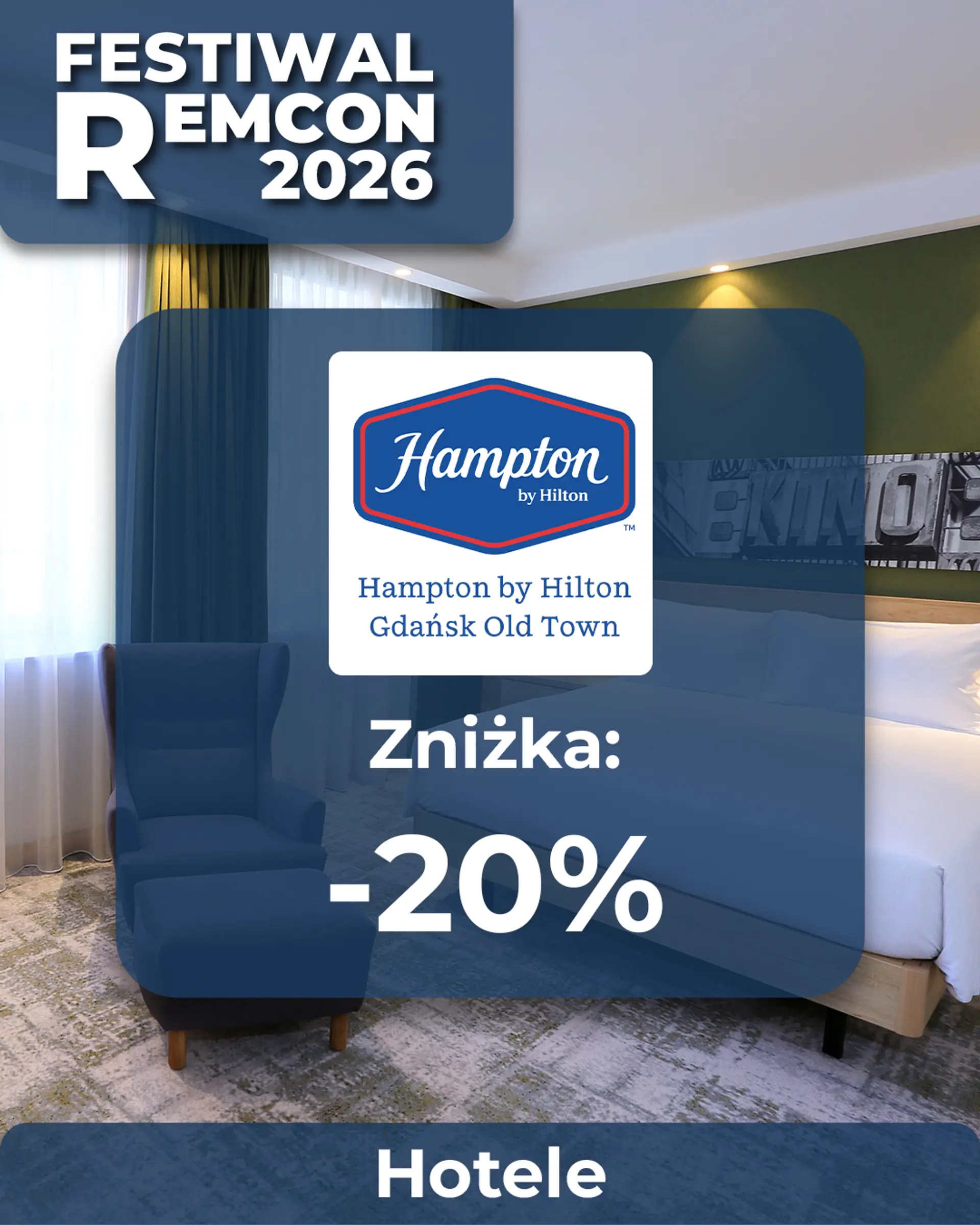 🛌 20% ZNIŻKI DO HOTELU HAMPTON BY HILTON OLD TOWN 🛌