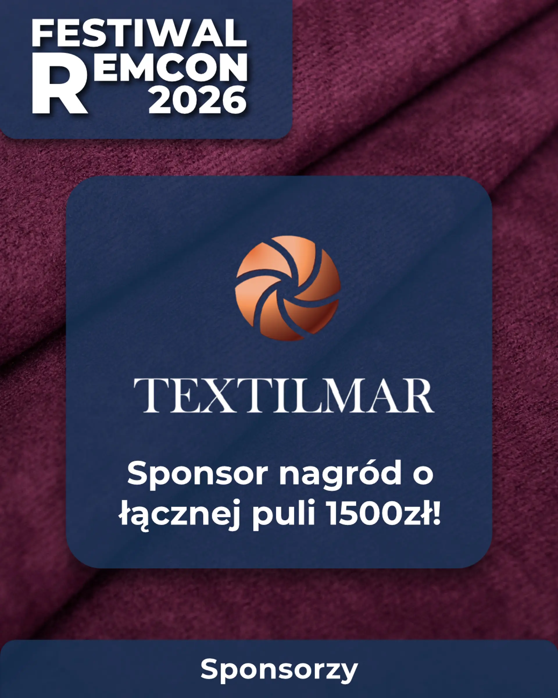 📃TEXTILMAR - SPONSOR NAGRÓD NA KONKURS COSPLAY 📃